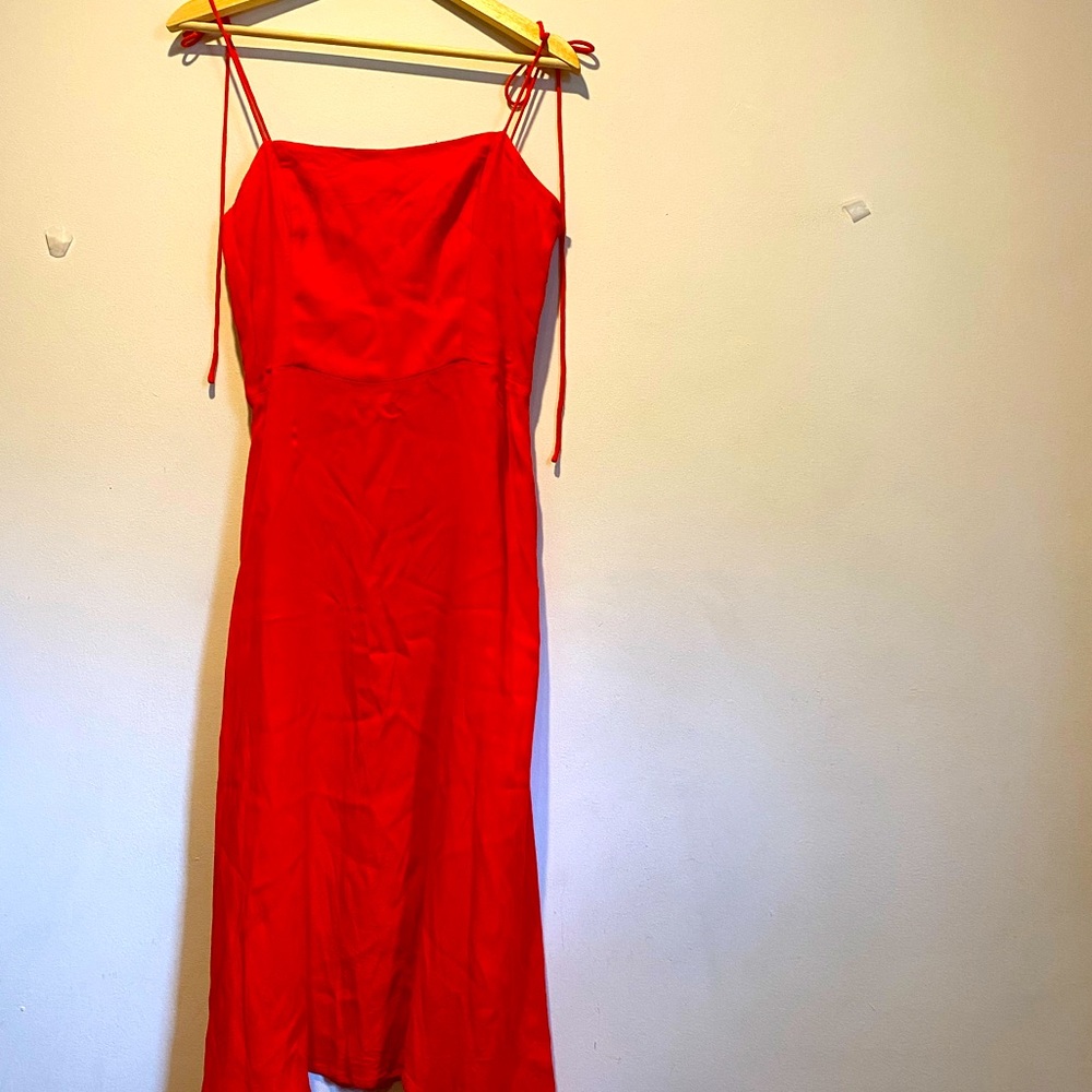 Red Reformation midi dress size 8